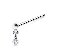 Dangling Stone Straight Nose Stud NSKA-767